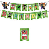 Minecraft Happy Birthday Banner